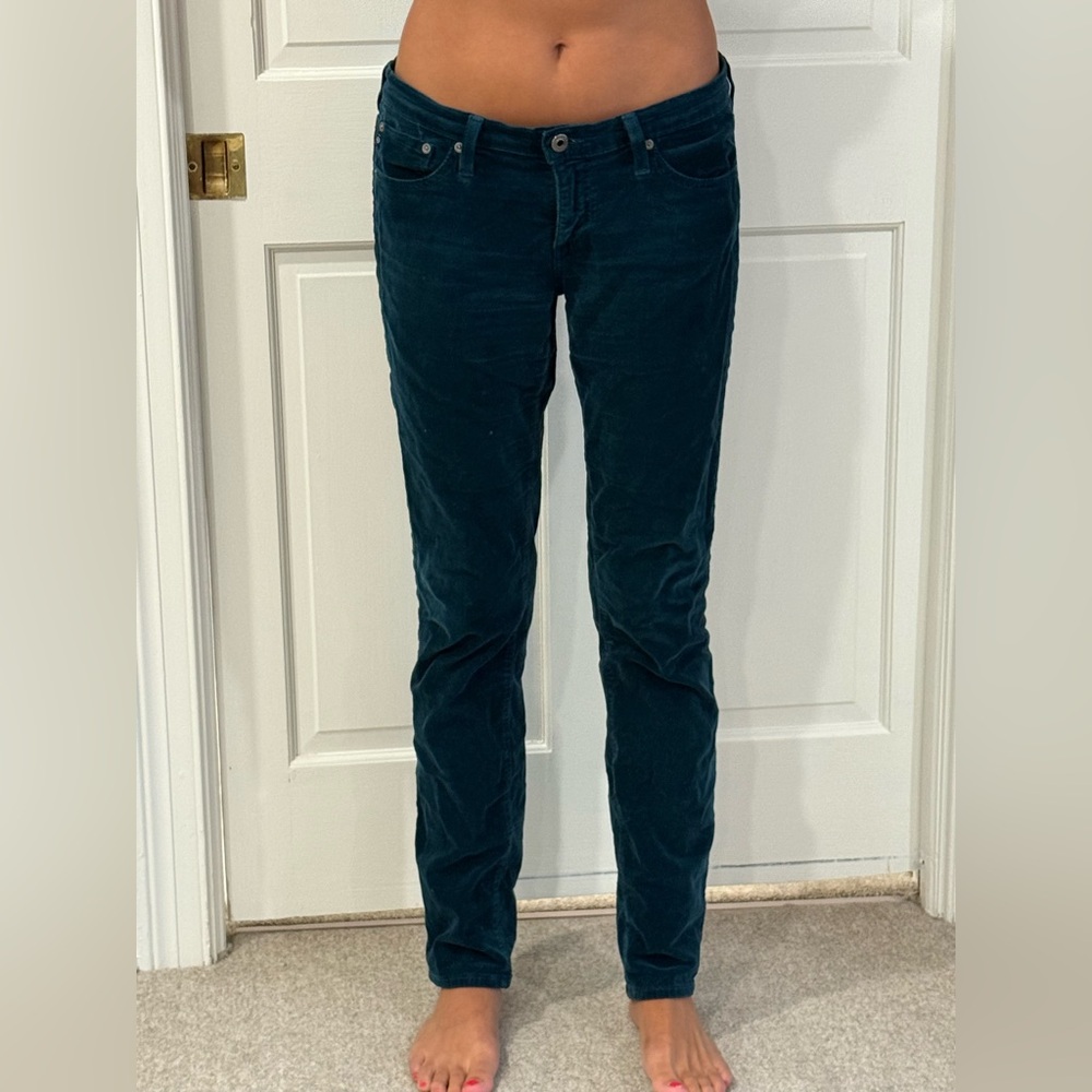 AG Adriano Goldschmied Dark Teal Skinny Jeans